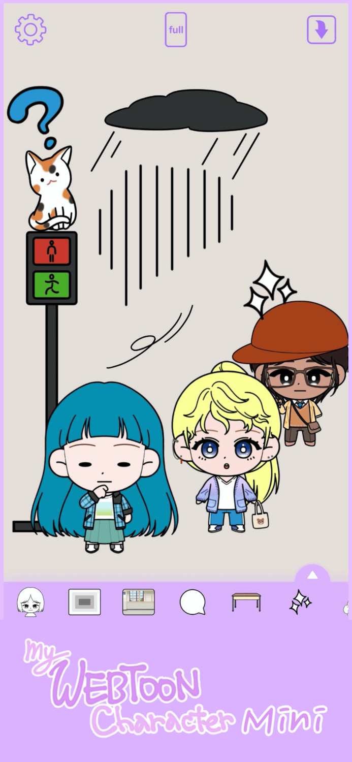 K-pop Webtoon Character Mini