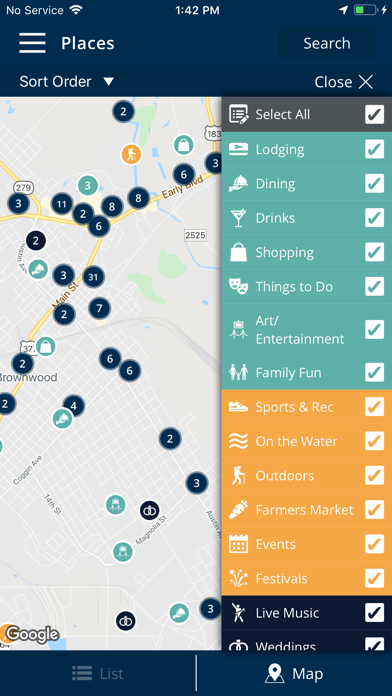 Visit Brownwood, TX! Screenshot