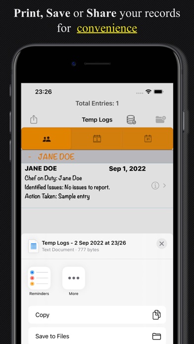 TempLogs Screenshot