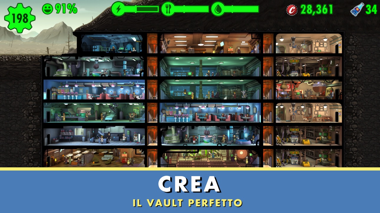 Fallout Shelter Hack screenshot 4 - iOS game interface
