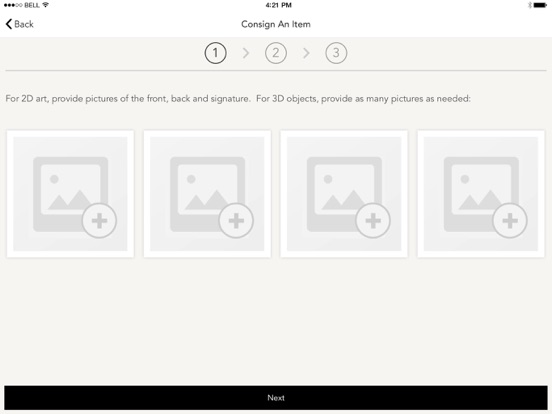 Proctor Auctions iPad screenshot