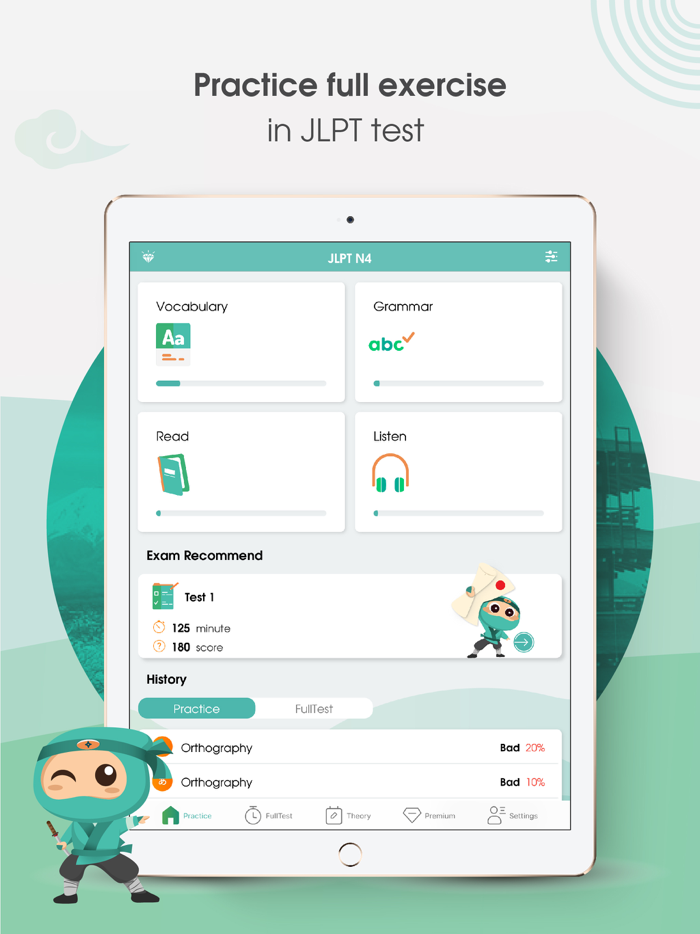 JLPT test N1-N5 - Migii