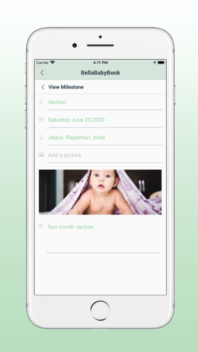 Bella Baby Book Screenshot