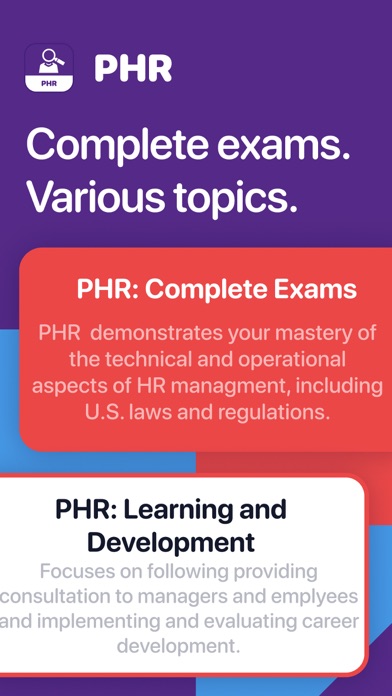 Screenshot #1 pour PHR Human Resources Prep