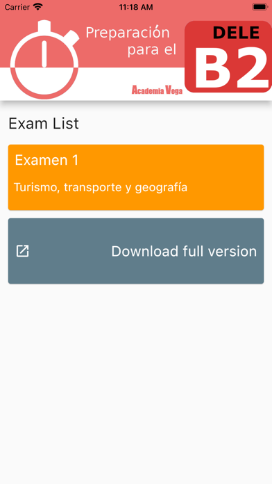 DELE B2 Spanish Examen1 Screenshot