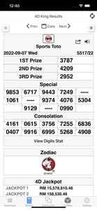 4D King Live 4D Results screenshot #3 for iPhone