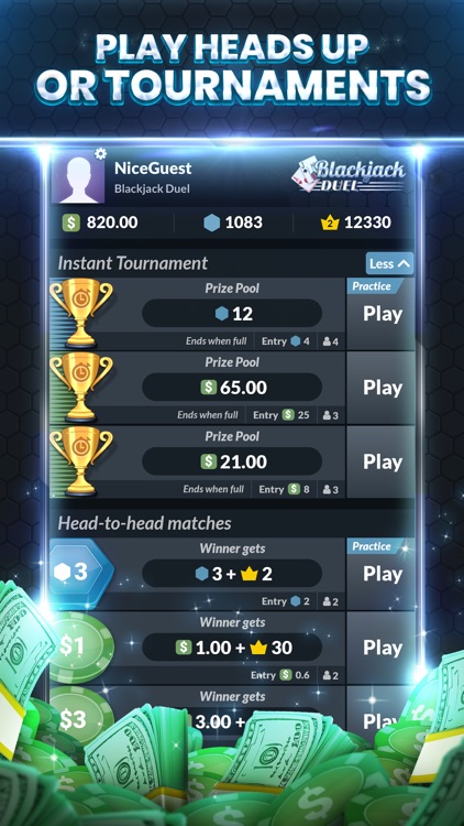 Blackjack Duel: Win Real Money screenshot-4