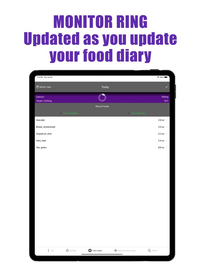 Calcium Counter and Tracker