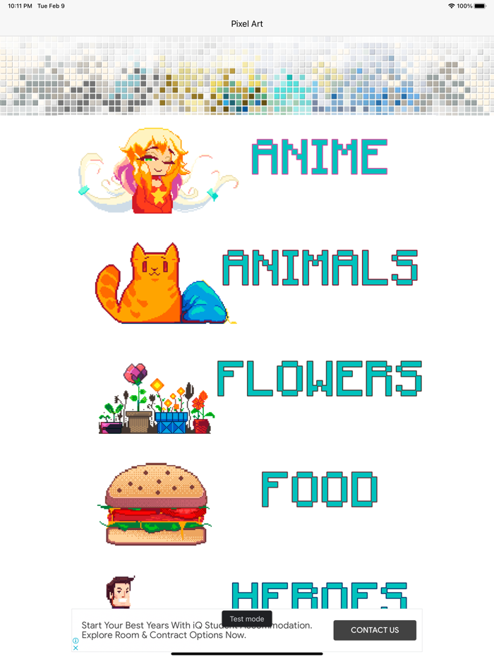 Pixel Art Anime Coloring