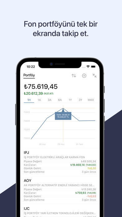 Fonum - Yatırım fonu takibi Screenshot