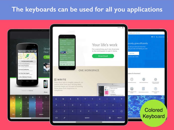 Colored Keyboards Pro