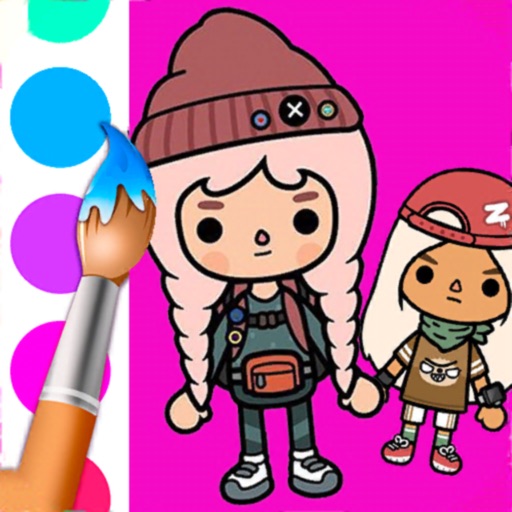 Toca Life Coloring Book Icon