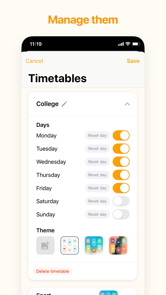 #3. My Timetable - Quick & Simple (iOS) 由: Kodeon, Inc.
