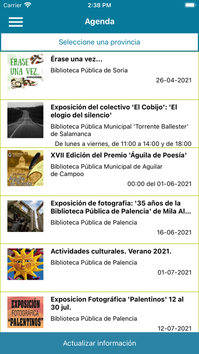 Bibliotecas Castilla y León Screenshot