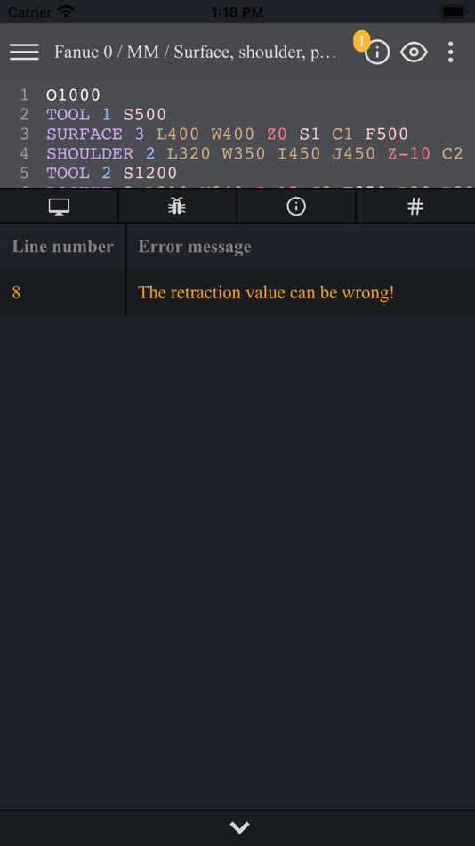 #7. Macro Simulator CNC (iOS) بواسطة: Ekaterina Filimonova