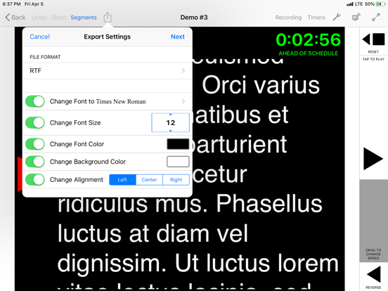 Screenshot #5 pour Teleprompter for iPad & iPhone