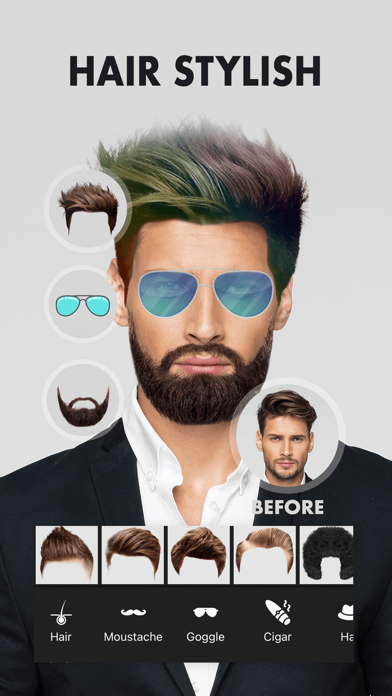Man Hair Style & Beard Changer Screenshot