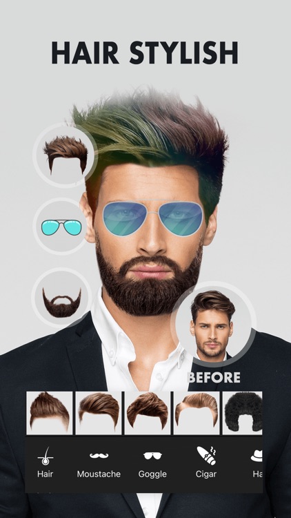 Man Hair Style & Beard Changer