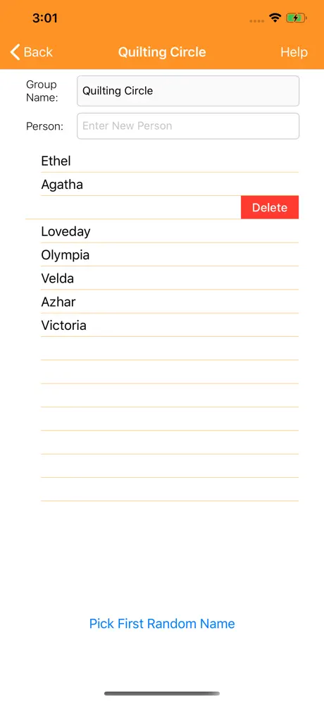 Random Name Picker