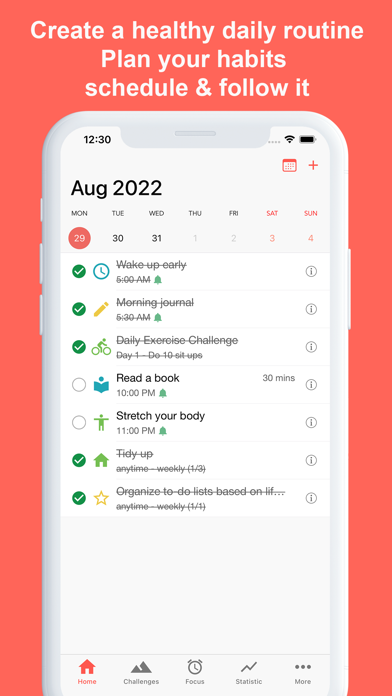 Routinery: Happy daily rituals Screenshot