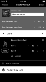 Dumbbell Home Workout screenshot