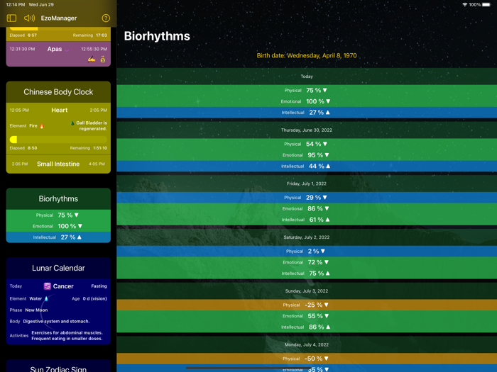 EzoManager – esoteric planner