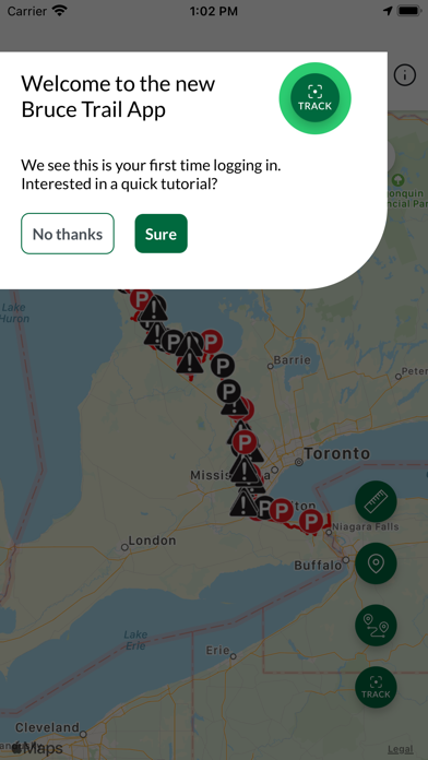 Bruce Trail App Screenshot