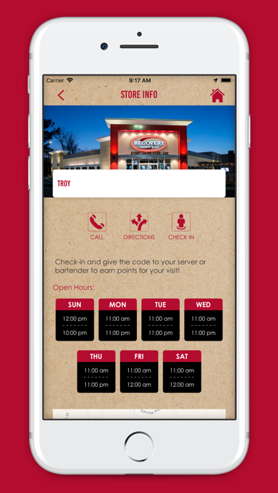 Recovery Sports Grill Rewards Screenshot