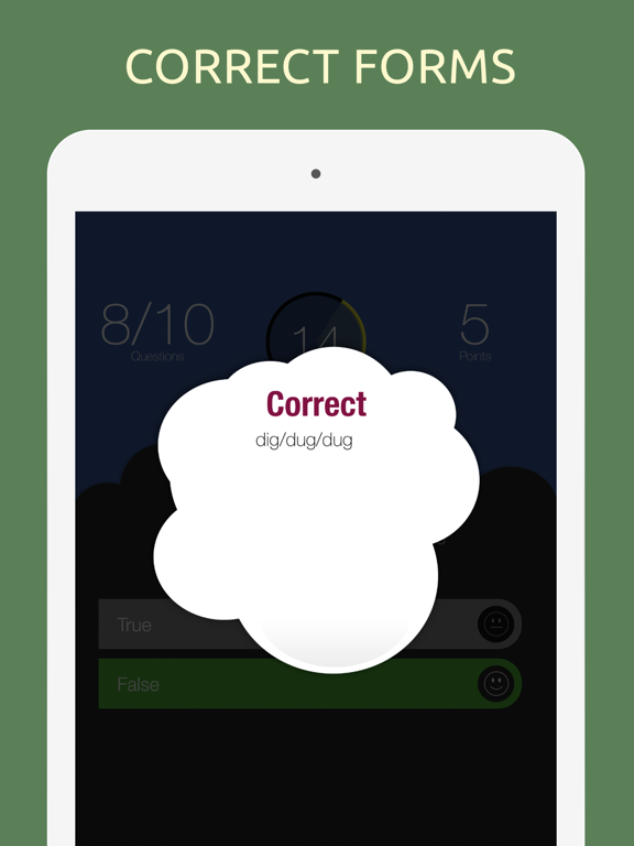 Screenshot #6 pour English Irregular Verbs Quiz