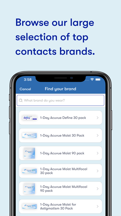 1-800 Contacts Screenshot