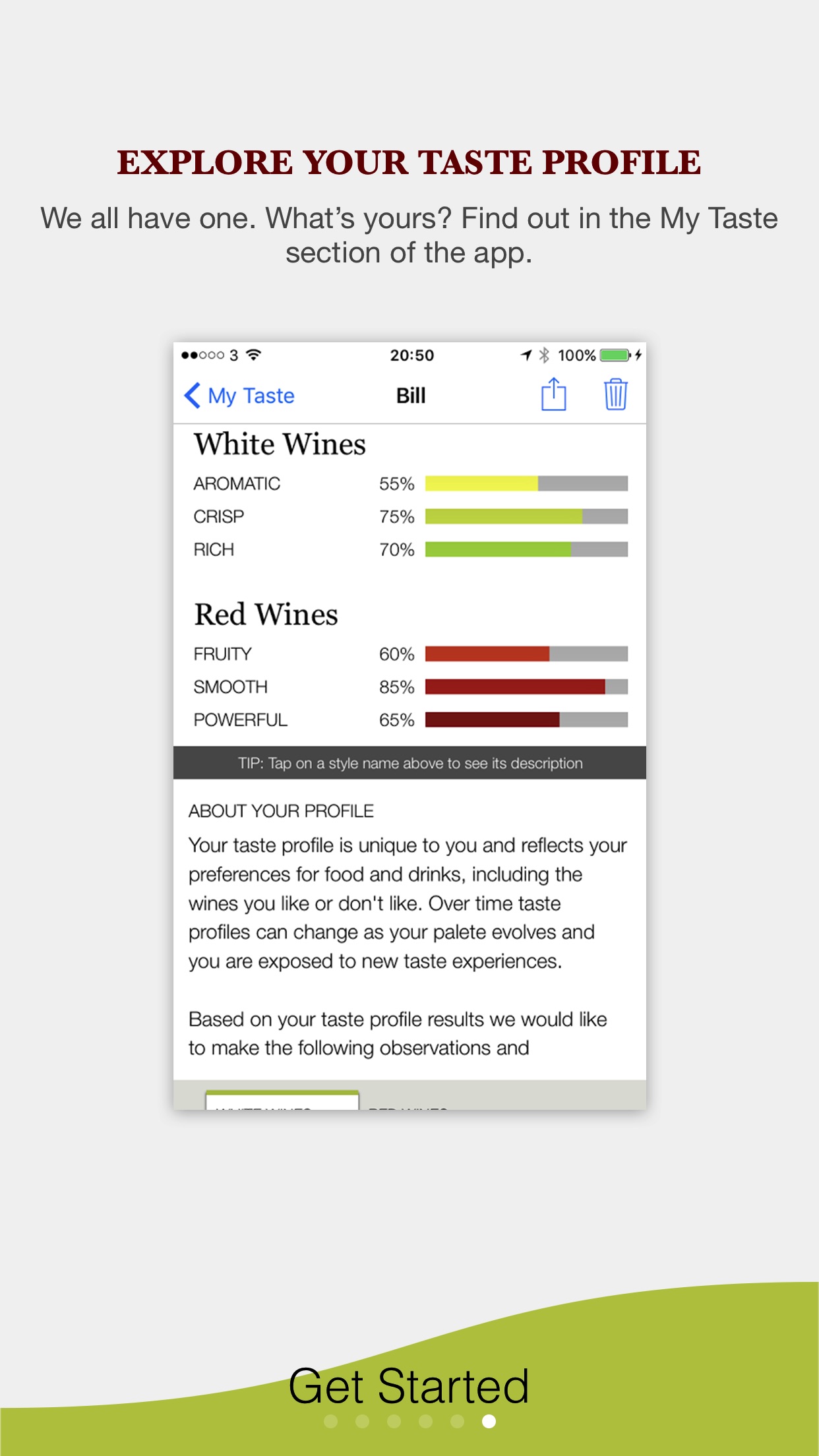 Screenshot do app Pocket Wine: Guide & Cellar