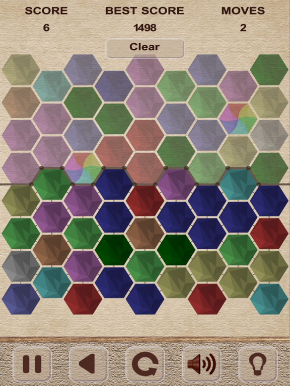Bubbles Hexagon Puzzle iPad screenshot