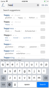 Dictionary Linguee screenshot