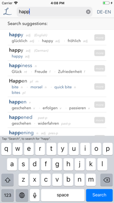 Dictionary Linguee screenshot 1