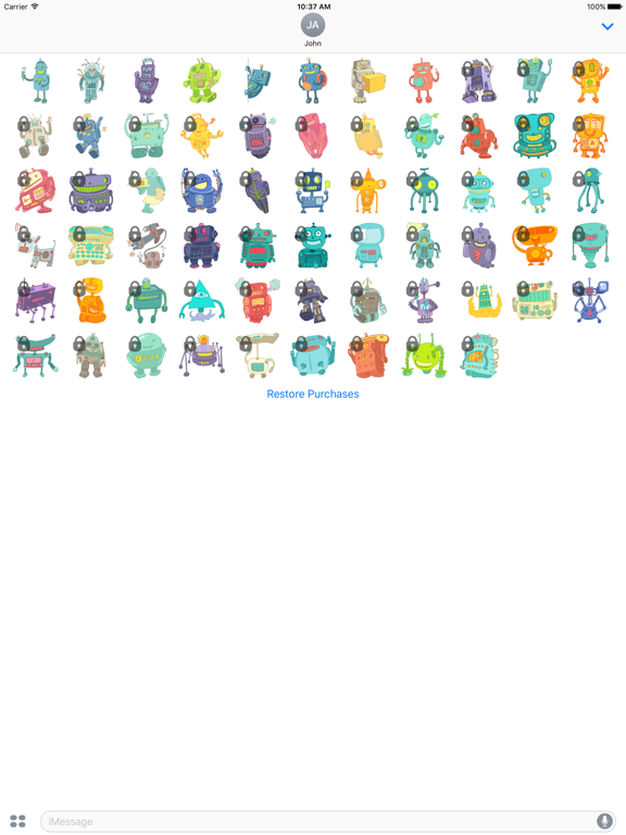 Screenshot #5 pour Robot Sticker Set