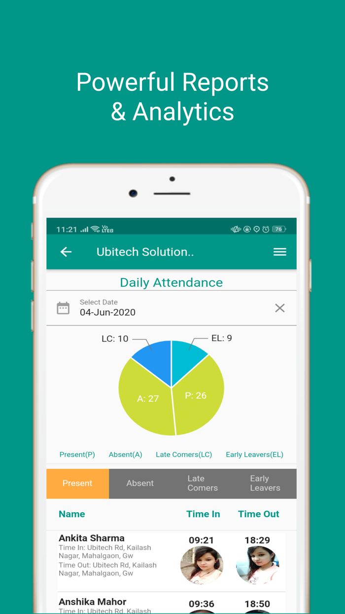 Track Employee Attendance