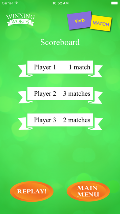 Verb Match Screenshot