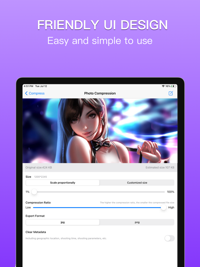 PhotoCompress - Resize Images