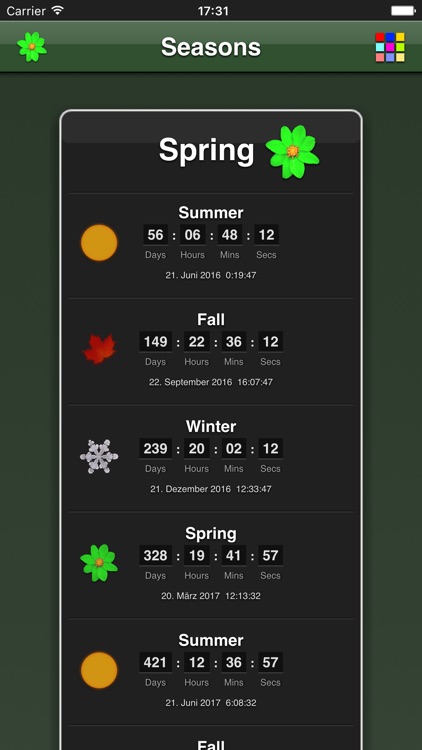 Seasons App