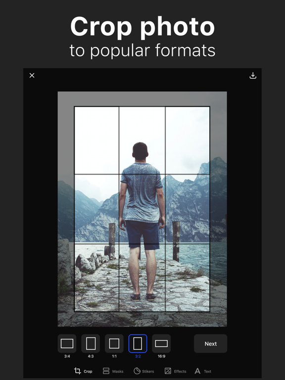 Add Text to Photos - Title iPad screenshot 4 - Photo & Video app