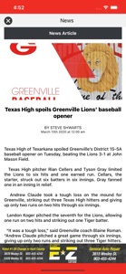 Greenville Lions Athletics screenshot #8 for iPhone
