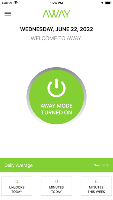 AWAY Business Screenshot