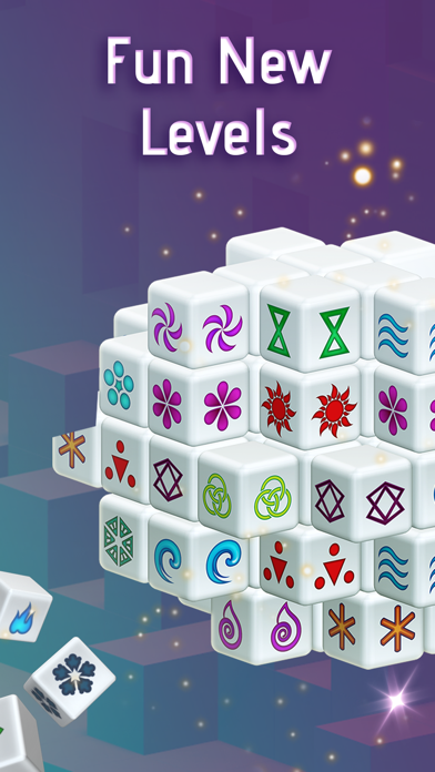 Mahjong Dimensions - 3D Cube Screenshot