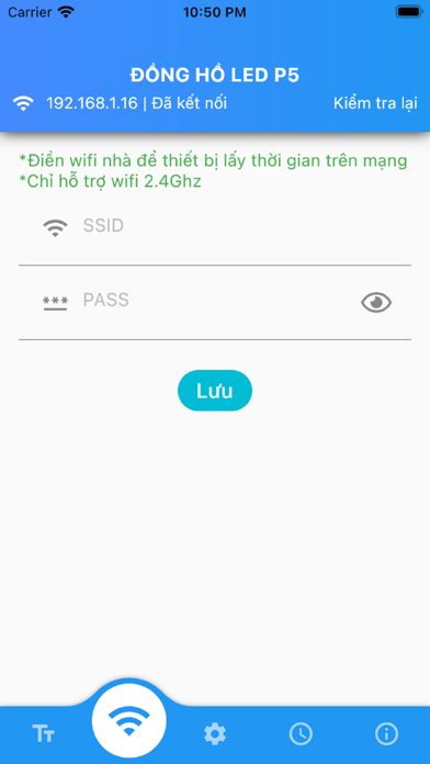 Đồng hồ led p5 Screenshot