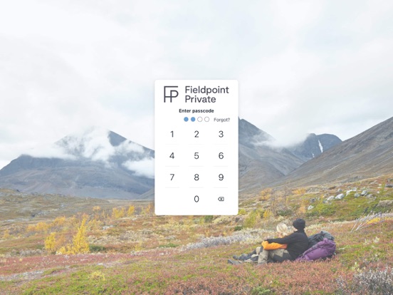 Fieldpoint Private Banking iPad screenshot 2 - Finance app