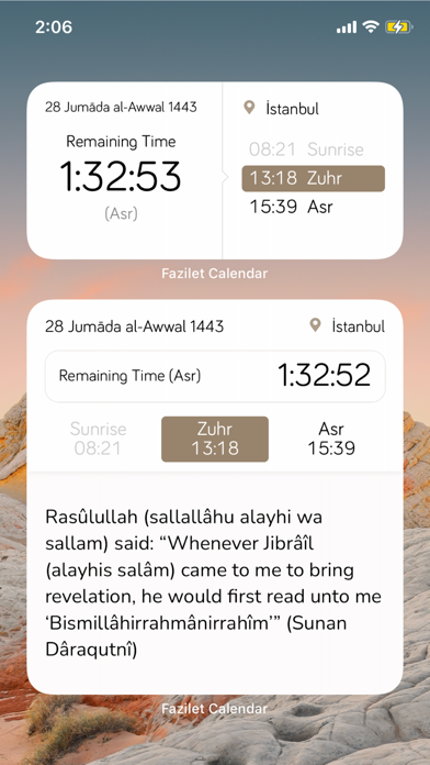 Fazilet Calendar: Prayer Times Screenshot