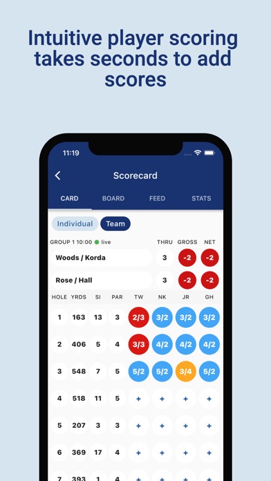 Golfify - Golf Tournament App Screenshot