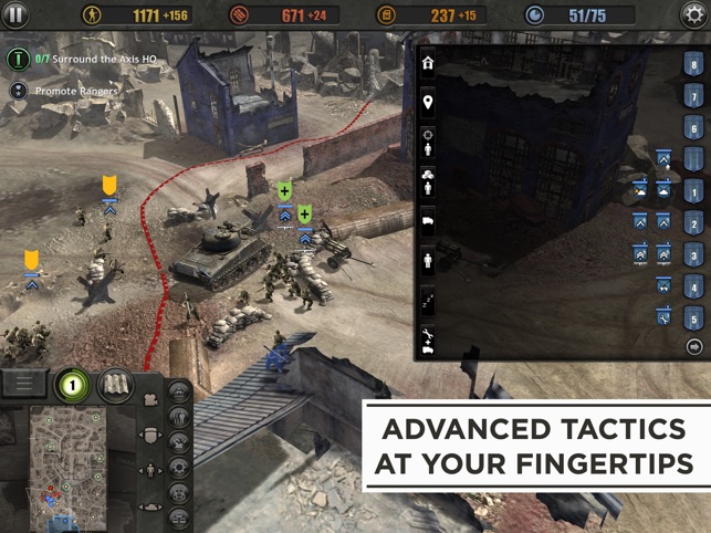 Company of Heroes: O jogo de estratégia da Segunda Guerra Mundial  disponível para iPhone - Jogos Da App Store