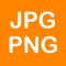 This is an application that converts images to JPEG or PNG format