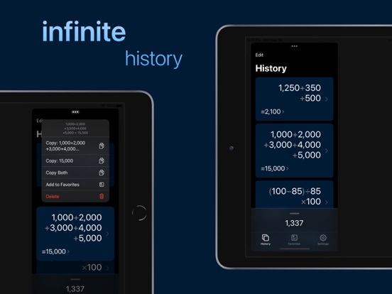 next.calc: a modern calculator iPad screenshot 3 - Utilities app